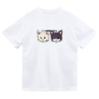 チャリティーグッズ-犬専門デザインのチワワ-ホワイト・クリーム&ブラックタン「I♡CHIHUAHUA」 Dry T-Shirt