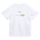 雛乃の文鳥グッズ屋さんのキンカチョウのネモフィラデザイン ドライTシャツ