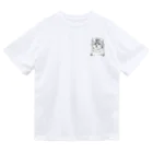 greetenのアート猫　モノクロ　 Dry T-Shirt