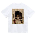 世界美術商店のヴァニタス画のあるアトリエの壁 / Trompe l'oeil with Studio Wall and Vanitas Still Life Dry T-Shirt