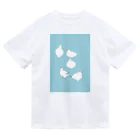 itomici 山と刺繍のふわふわ雷鳥 ドライTシャツ