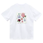 Roses_mapの舞う薔薇とチョウチョ ドライTシャツ