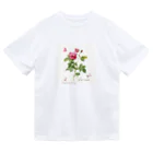 Roses_mapの一輪の薔薇とハート ドライTシャツ