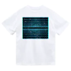 LalaHangeulの遠近グリッドのネオン宇宙 Dry T-Shirt