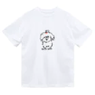 MoroQ factoryのボサボサ犬　「トリミングへ連れてって」 ドライTシャツ