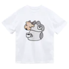 奈良のすごいタオル屋さん ときどき猫のあおによし　鹿のお面と副店長 Dry T-Shirt