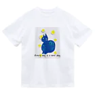 ぽぽっとツイてるのCat blue  Dry T-Shirt