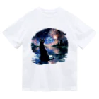 yuuの黒猫と花火B Dry T-Shirt