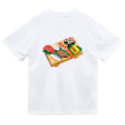 Miho MATSUNO online storeのEdo-style sushi (usu. nigirizushi) Dry T-Shirt