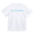 FUNNY JOKESのJIL SAUNER-ジルサウナー-ライトブルーロゴ ドライTシャツ