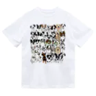 lily_dalmatianのWaiting dogs  Dry T-Shirt