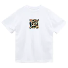 blue_springのピカソ風迷彩 Dry T-Shirt