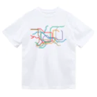 DRIPPEDの東京メトロ路線図-TOKYO METRO-東京地下鉄路線図- Dry T-Shirt