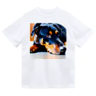 犬バカ部のタレミミドーベルマン Dry T-Shirt