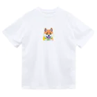 POP BLUE ショップのかっこいい柴犬くん Dry T-Shirt