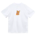 ネコフスキの鮮やかな凛々しい猫さんのイラストグッズ Dry T-Shirt