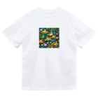 sagimoriのカエルアート Dry T-Shirt