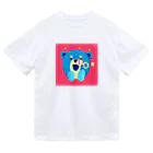 hoshi_pの鼻からしゃぼんクマっち ドライTシャツ