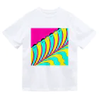 ココから（こーひーまる。）のカラフラミンゴ_2 Dry T-Shirt