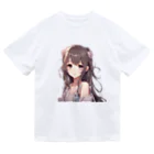 すまいるのかわいい女の子イラストグッズ ドライTシャツ