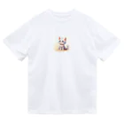 The Triplets Kkittensの三つ子ネコのミント ドライTシャツ