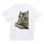 グレージュ猫ロッタン🐈‍⬛の緊張ロッタン Dry T-Shirt