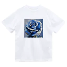 Rebelideaの青いバラ Dry T-Shirt