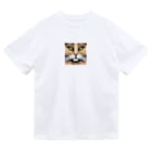 kindonesiaのドット絵のペルシャ猫 ドライTシャツ