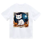 yoiyononakaのハロウィンの白猫08 Dry T-Shirt