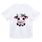 Vasetti_pressの可愛い牛 ドライTシャツ