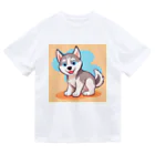 gobosyokaiのかわいいハスキーの子犬のイラストグッズC Dry T-Shirt