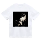 calcium369のシャム猫 ドライTシャツ