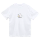 fujimaru_fujimaruのごはんまちわんこ。 ドライTシャツ