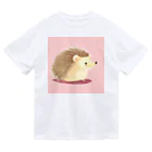 zoo234の可愛いハリネズミ ドライTシャツ