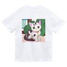 FortuneRiserのふわにゃんこ ドライTシャツ