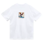With-a-smileのサーフィン犬 Dry T-Shirt