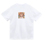 G7のショップの 花咲く彼方の美少女のアートコレクションBeauty Amidst Blossoms - Girl's Art Collection ドライTシャツ