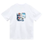 Shiba_IncのSitting rabbit（座るウサギ） Dry T-Shirt