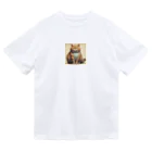 machakooのぽっちゃり猫 ドライTシャツ