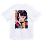 80s pop anime artのキュートな9 0 sアニメスタイル ドライTシャツ