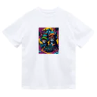 elelelのMusic cat Dry T-Shirt