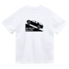 QUQU_WORKSのノーハイラックスノーライフ キャノピー仕様 登坂デザイン ブラック Dry T-Shirt