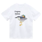 やちよ｜リアル鳥イラストのPenguin Jyanai with Penguin ドライTシャツ