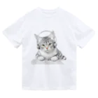 姫とすずり。のヘッドホンねこ ドライTシャツ