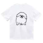 ファンシーTシャツ屋のモノクロペキニーズちゃん ドライTシャツ