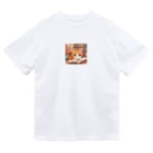 星パンダショップのほんよみかんねこ Dry T-Shirt