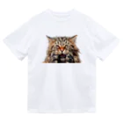 日向ぼっこのずぶ濡れ猫 Dry T-Shirt