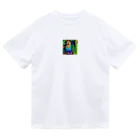 kazuminLANの🌈スパンコールオウム Dry T-Shirt