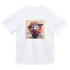 luckycongochanのNeko Samurai Dry T-Shirt