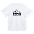 QUQU_WORKSのヤマアソビ マウンテンライフ 山遊び アウトドア ブラック ドライTシャツ